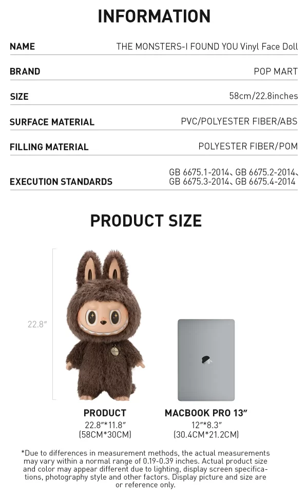 ZIMOMO THE MONSTERS - I FOUND YOU Vinyl Face Doll
