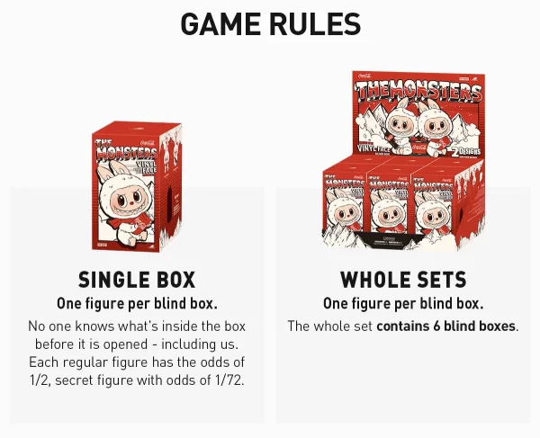 LABUBU THE MONSTERS COCA-COLA SERIES-Vinyl Face Blind Box
