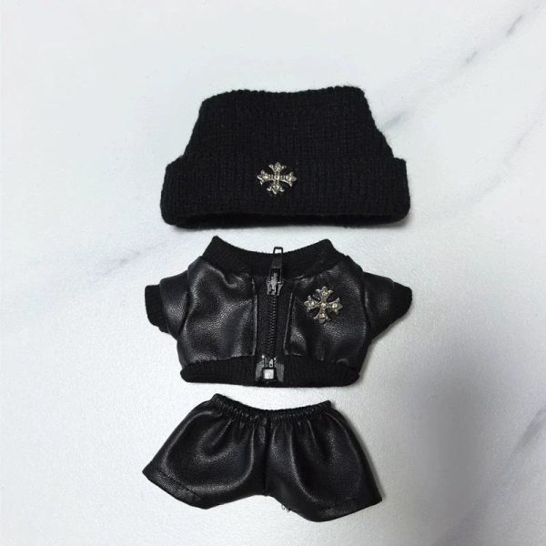 Cool Leather Outfit for Labubu CH