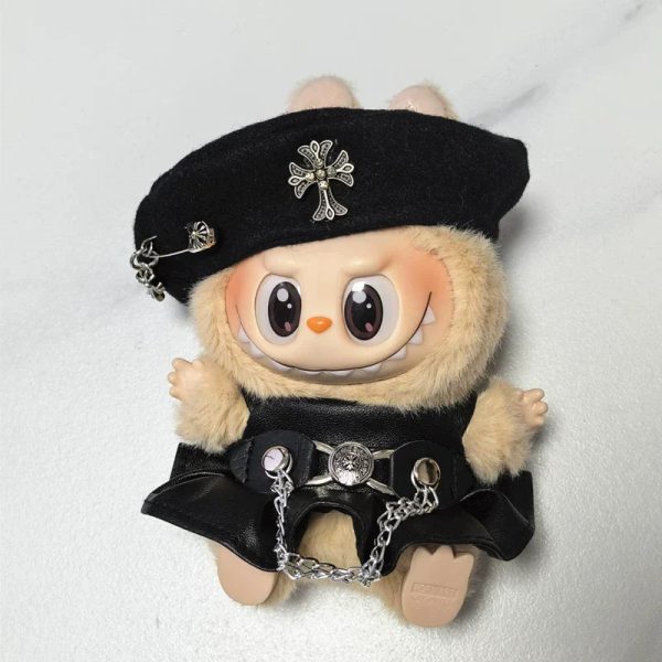 Cool Leather Outfit for Labubu CH
